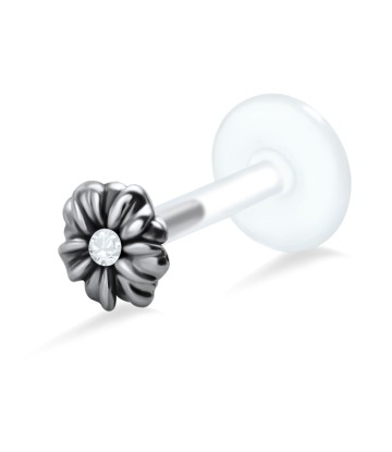 Gemstone Flower labrets Push-in LA-1036